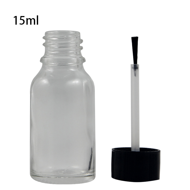 Fuyun Quick shipping empty 5ml 10ml 15ml 20ml 30ml 50ml glass nail polish bottle